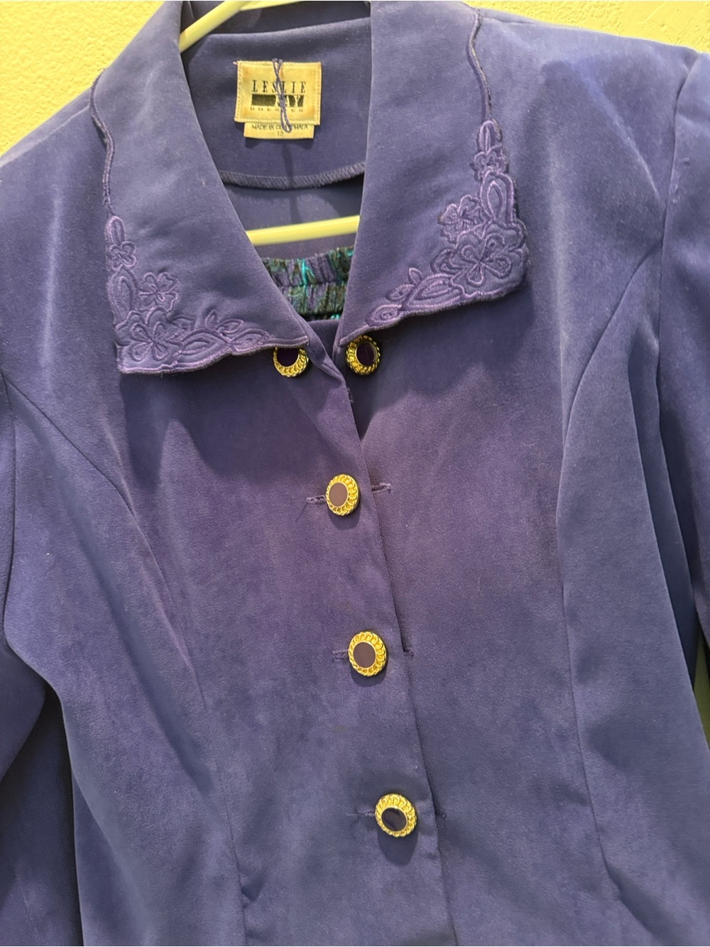 Beautiful purple with embroidery detail